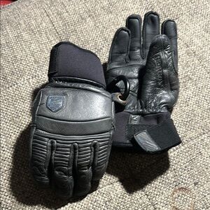 Hestra Black Tactical Gloves with Knuckle Protection